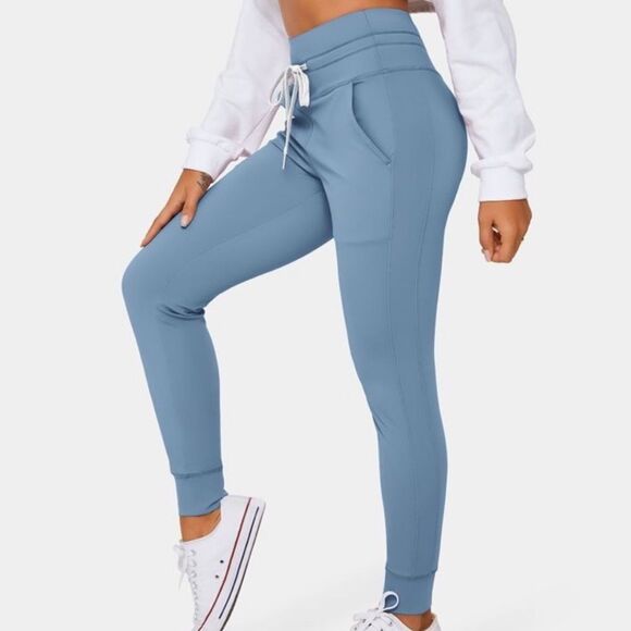 HALARA Pants - Halara Softlyzero Plush High Waisted Drawstring Side Pocket Joggers Blue SP